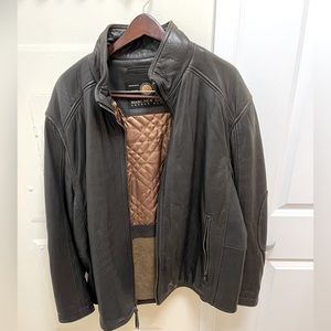 Brown leather Marc New York Jacket